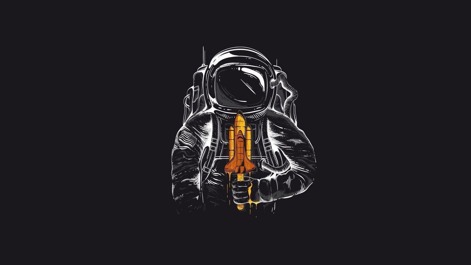 Astronaut Abstract Wallpaper for PC Laptop Desktop free Download