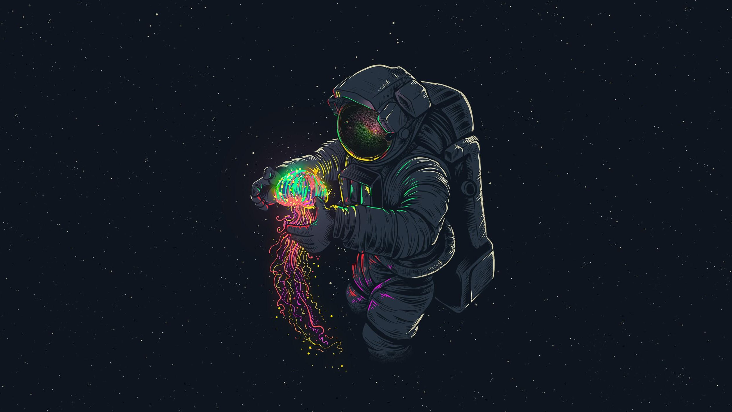 Astronaut Abstract Wallpaper for PC Laptop Desktop free Download