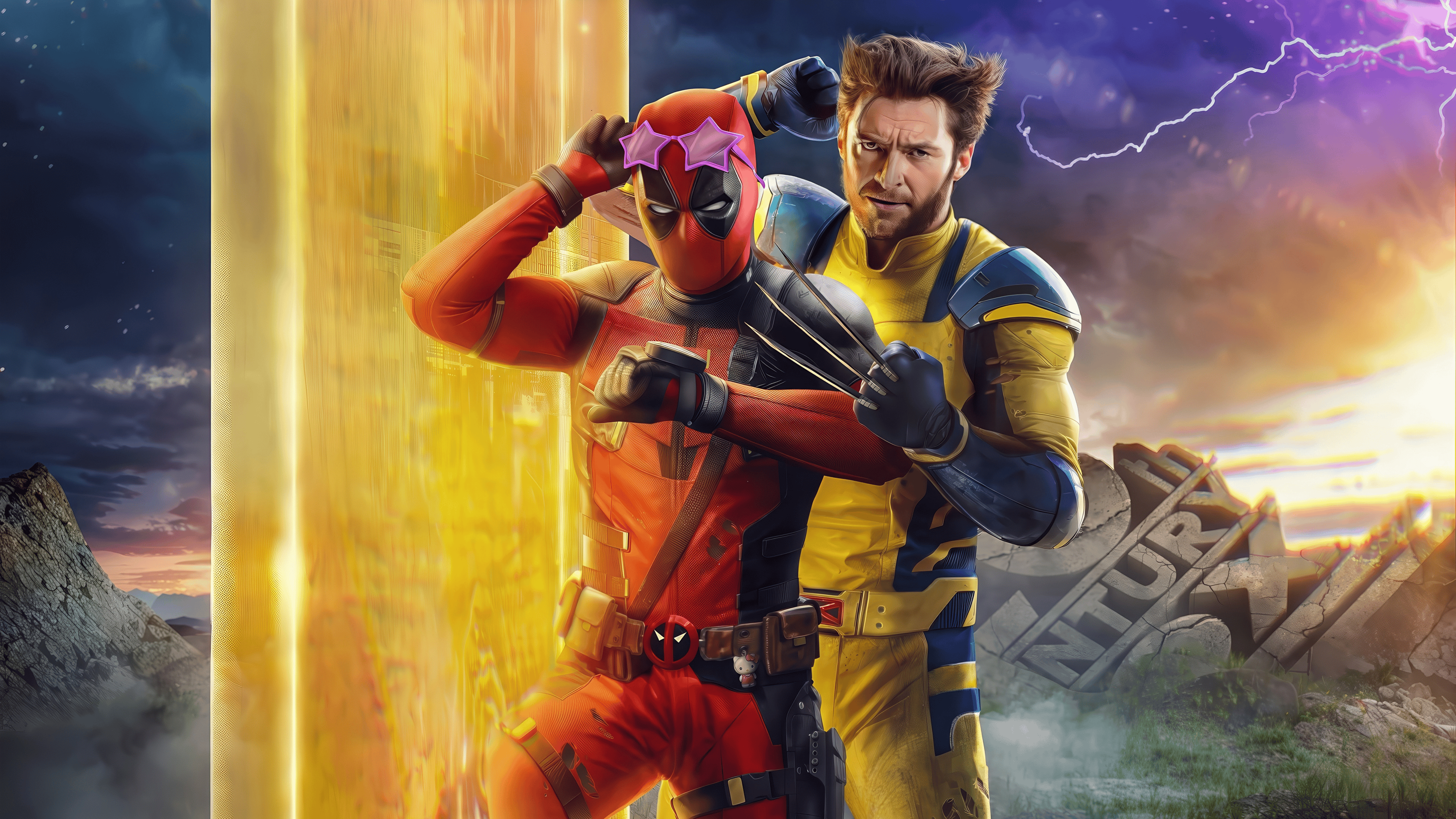 Deadpool Wolverine Wallpaper 4K HD PC Desktop Computer Laptop free Download