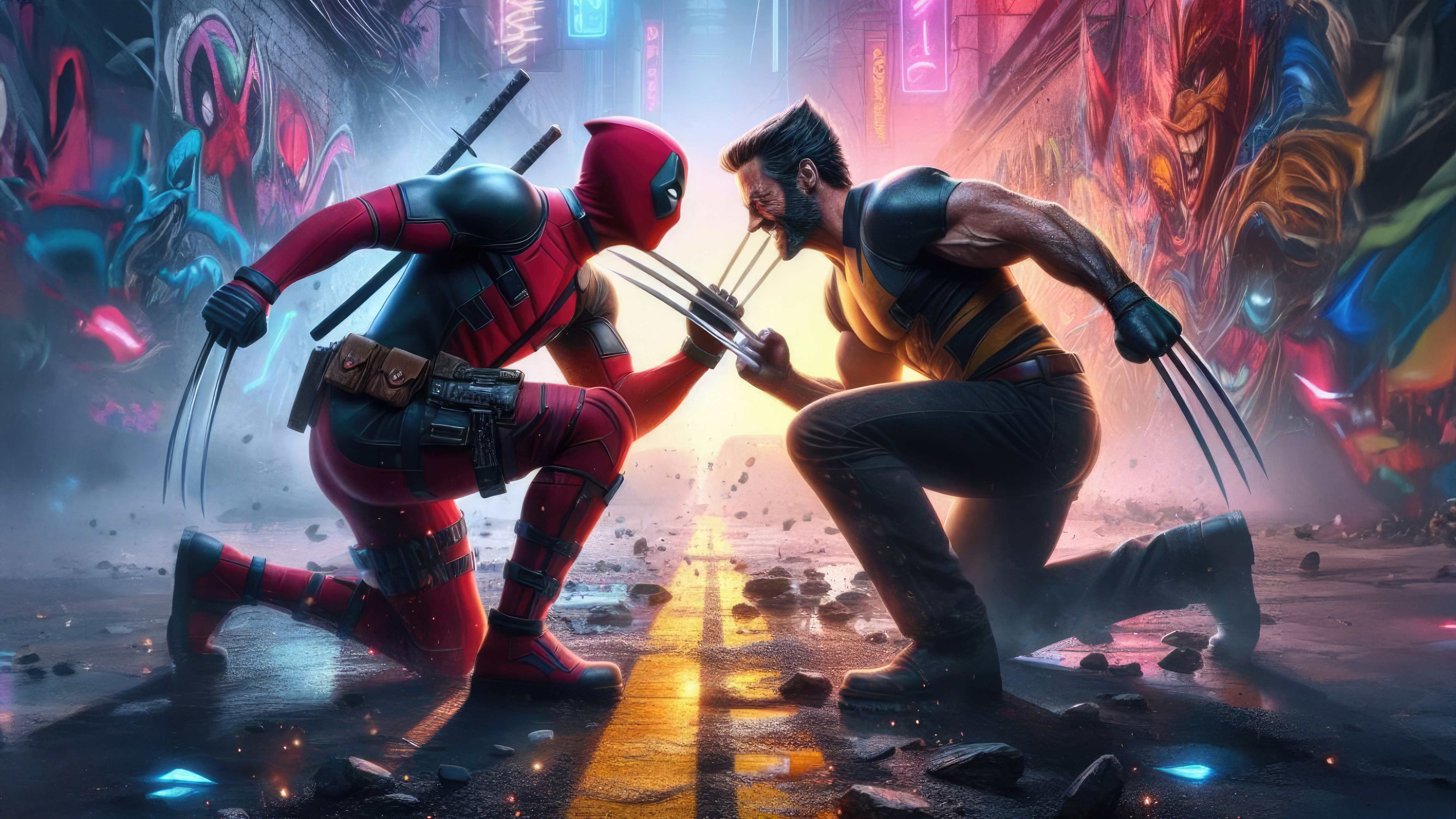 Deadpool and Wolverine Desktop Wallpaper 4K HD for PC Desktop Laptop free Download