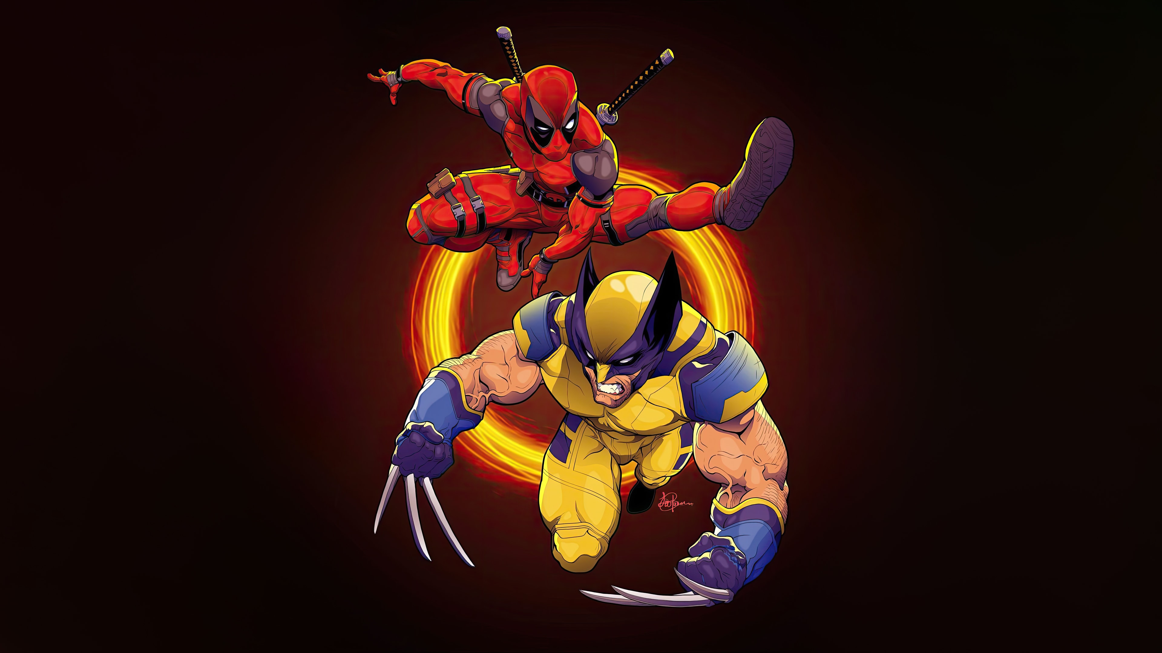 Deadpool and Wolverine Desktop Wallpaper 4K HD for PC Desktop Laptop free Download