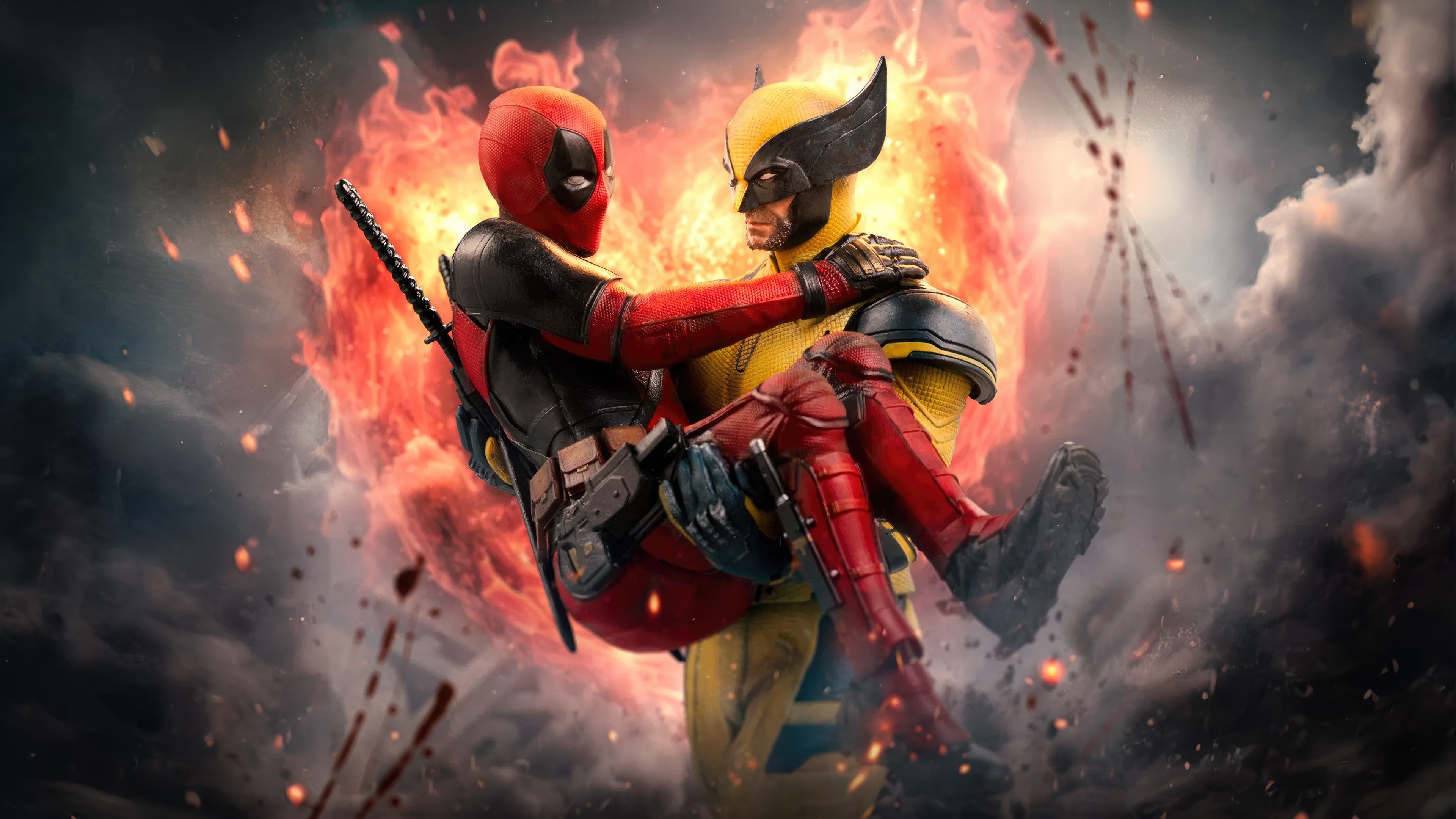 Deadpool and Wolverine Desktop Wallpaper 4K HD for PC Desktop Laptop free Download