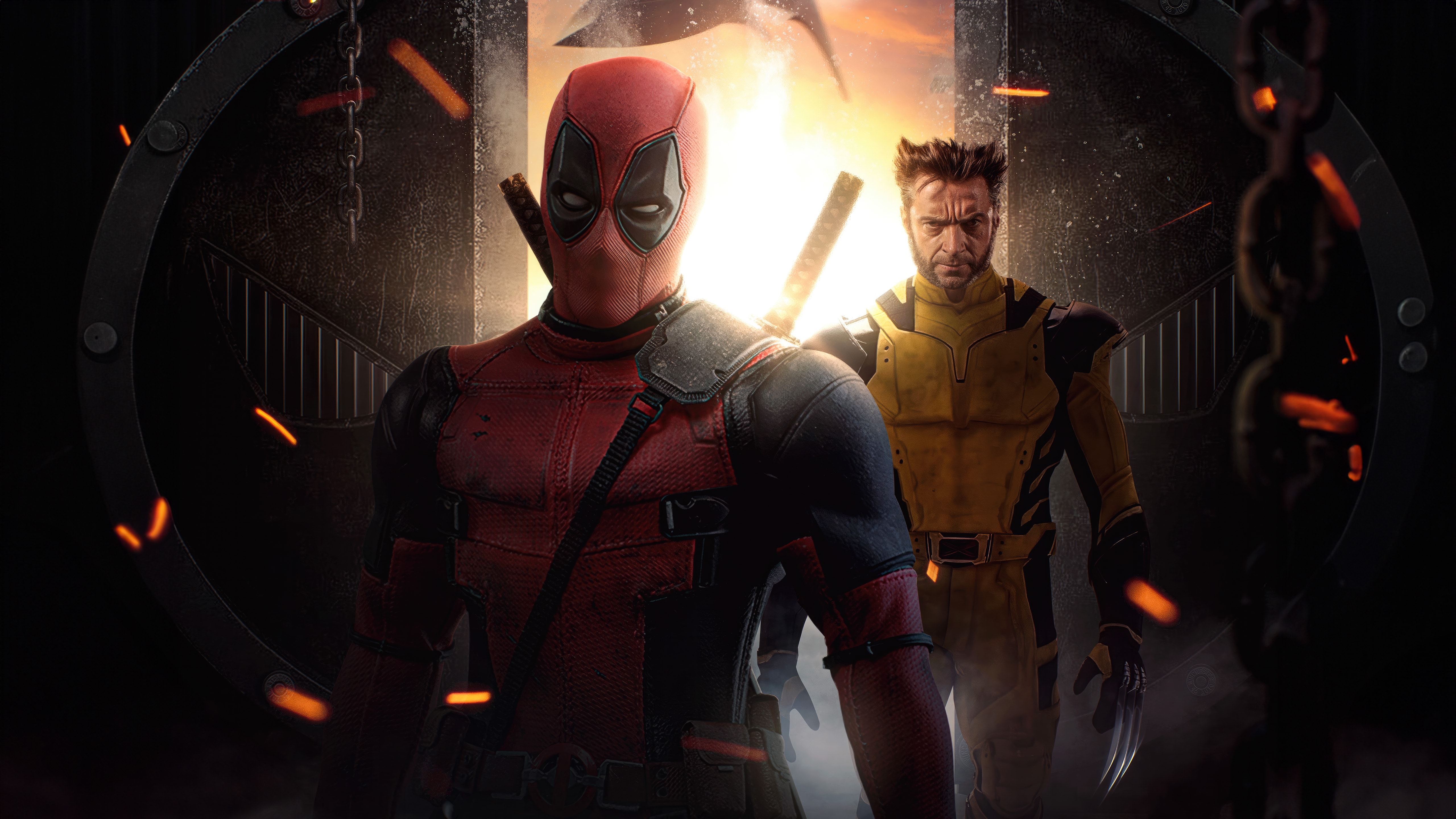 Deadpool and Wolverine Desktop Wallpaper 4K HD for PC Desktop Laptop free Download