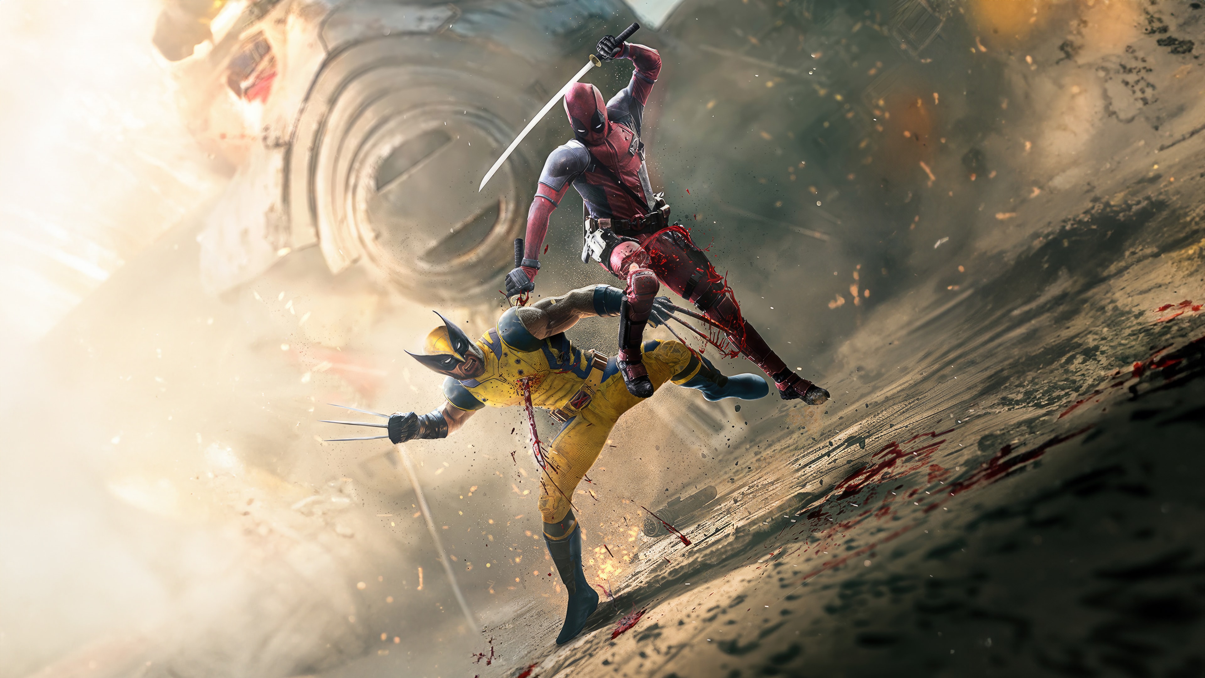 Deadpool and Wolverine Desktop Wallpaper 4K HD for PC Desktop Laptop free Download