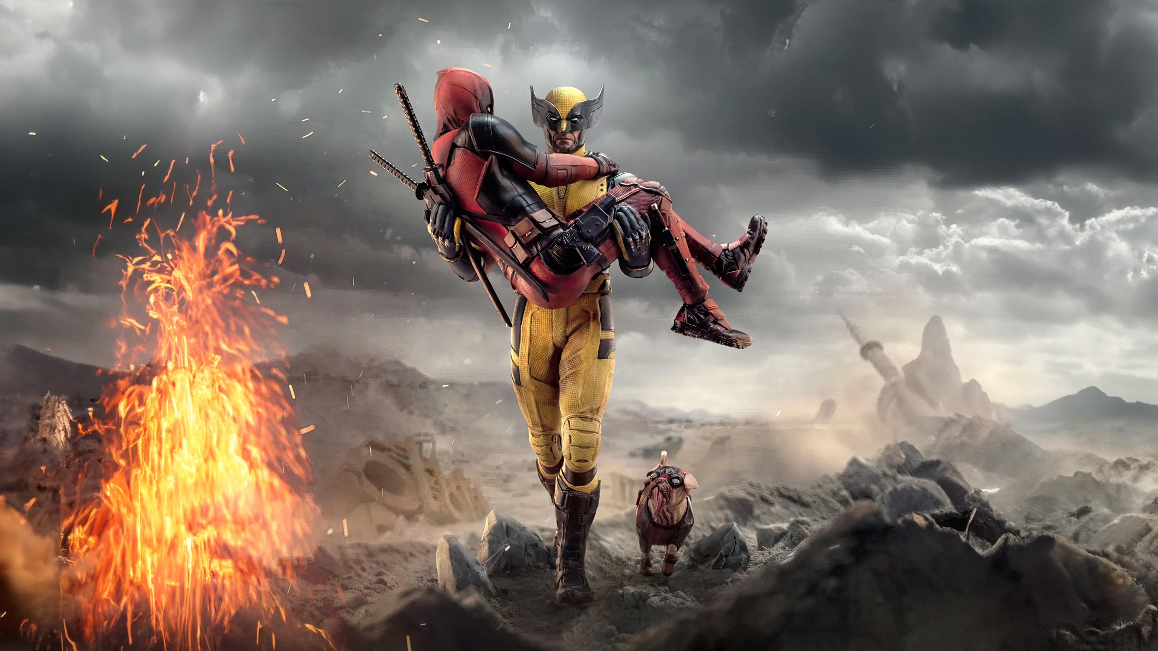 Deadpool and Wolverine Desktop Wallpaper 4K HD for PC Desktop Laptop free Download