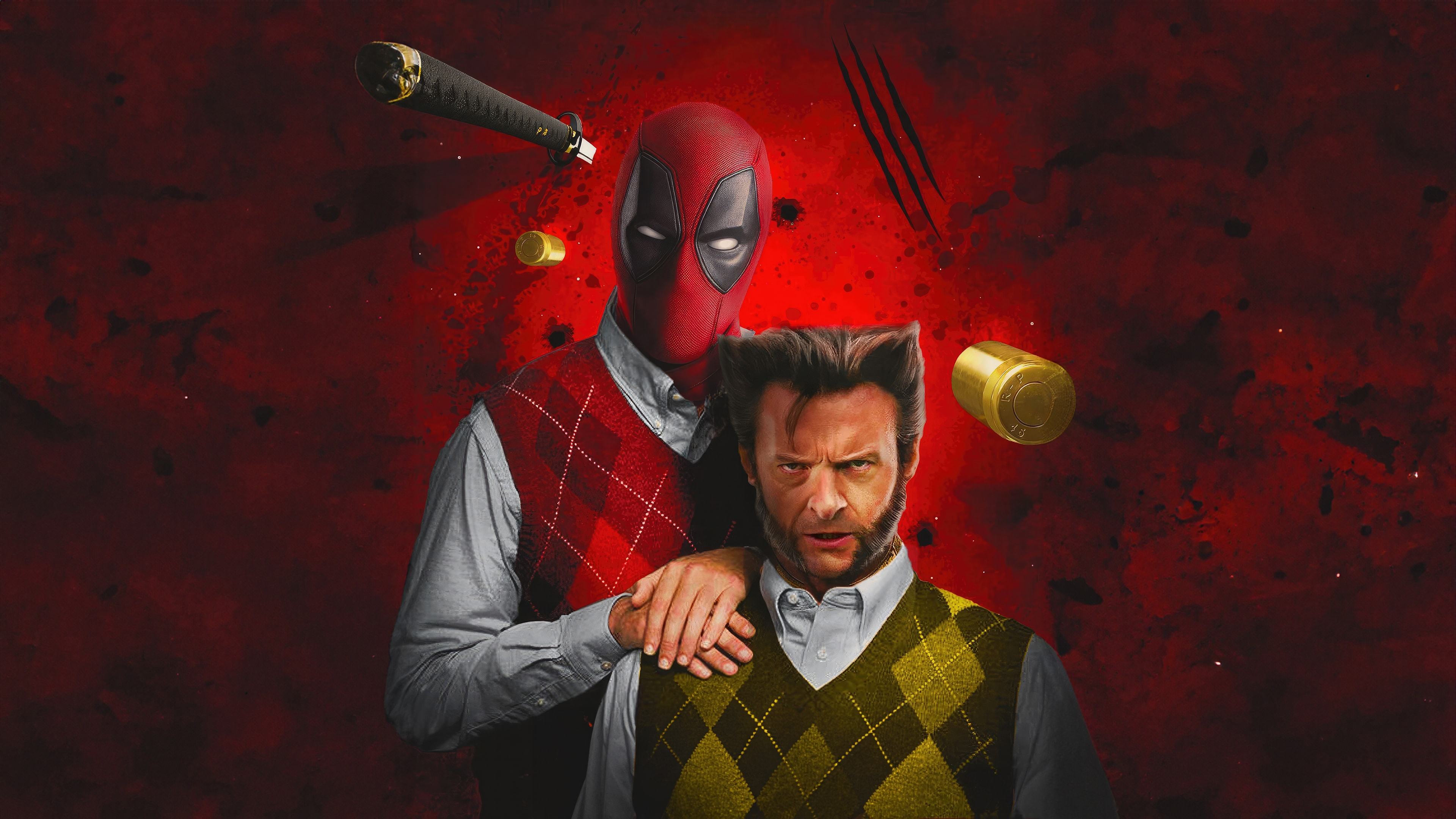 Deadpool and Wolverine Desktop Wallpaper 4K HD for PC Desktop Laptop free Download