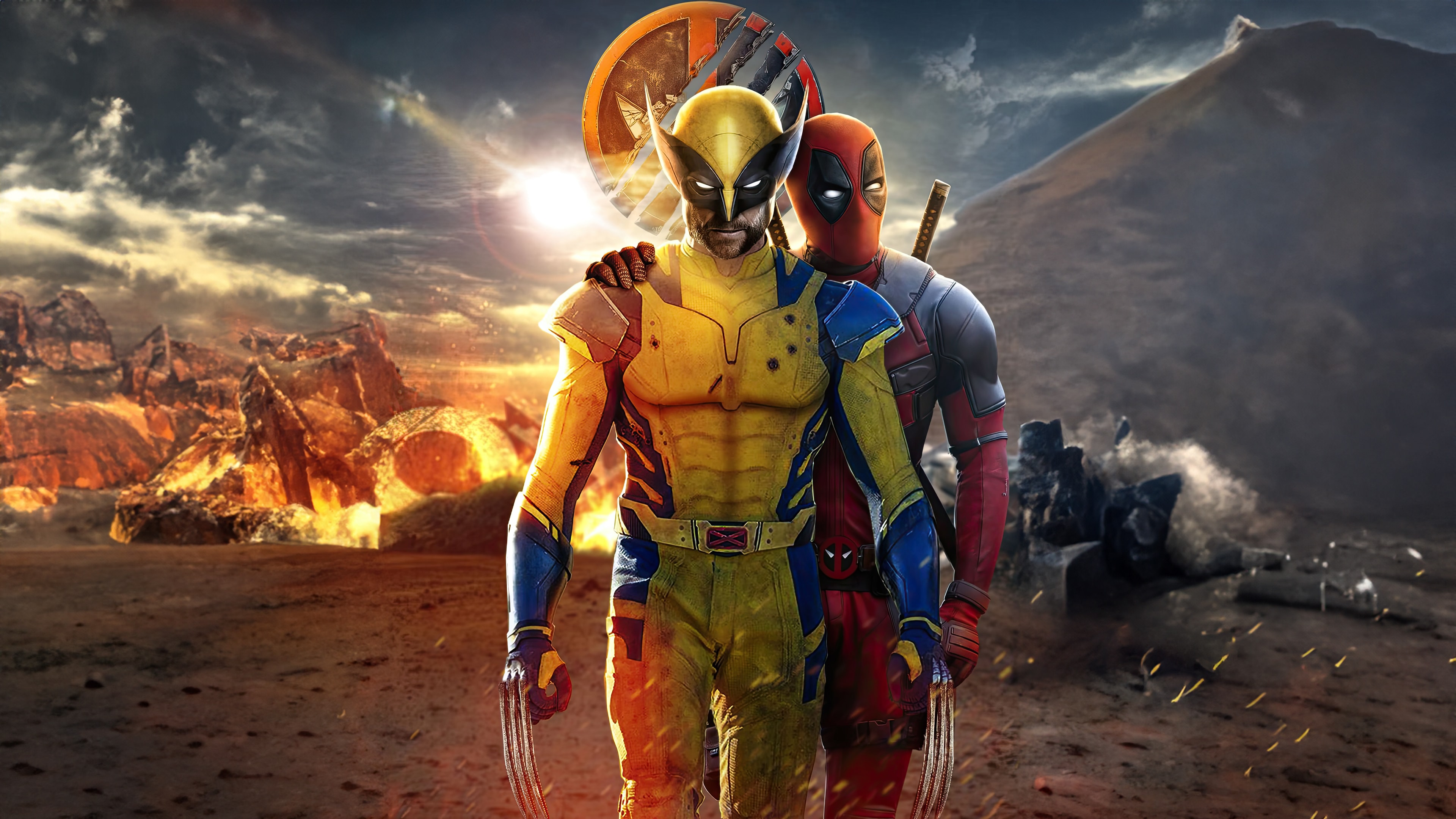 Deadpool and Wolverine Wallpaper 4K for PC Desktop Laptop free Download