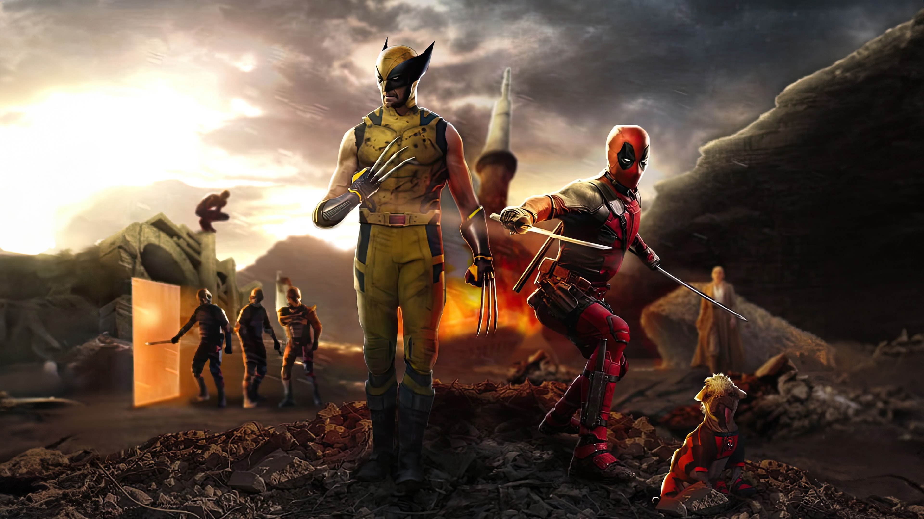 Deadpool and Wolverine Wallpaper 4K for PC Desktop Laptop free Download