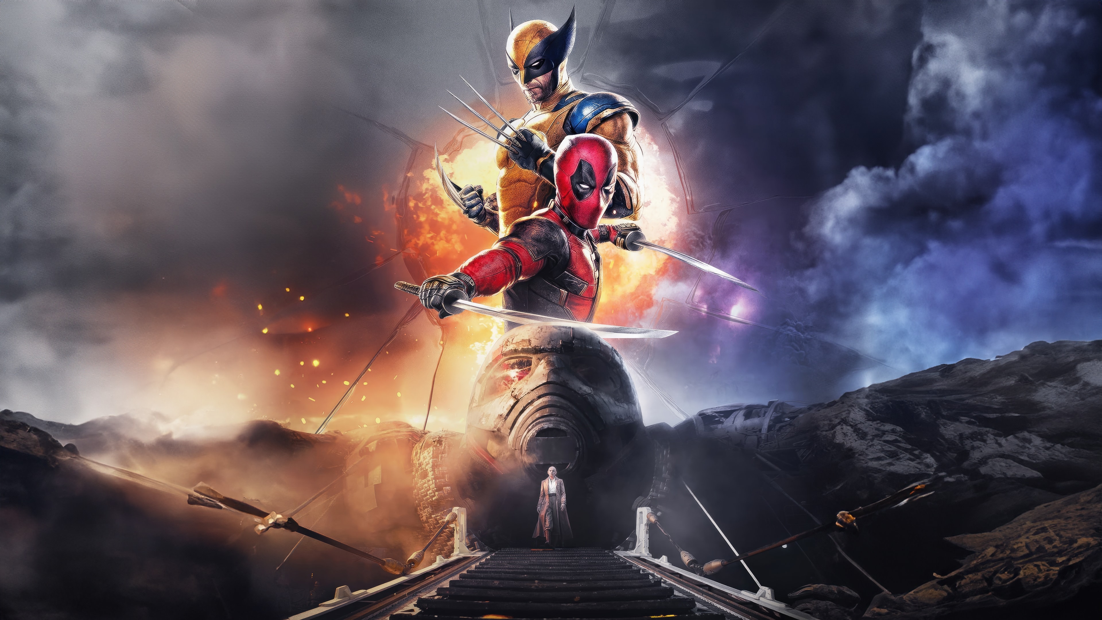 Deadpool and Wolverine Wallpaper 4K for PC Desktop Laptop free Download