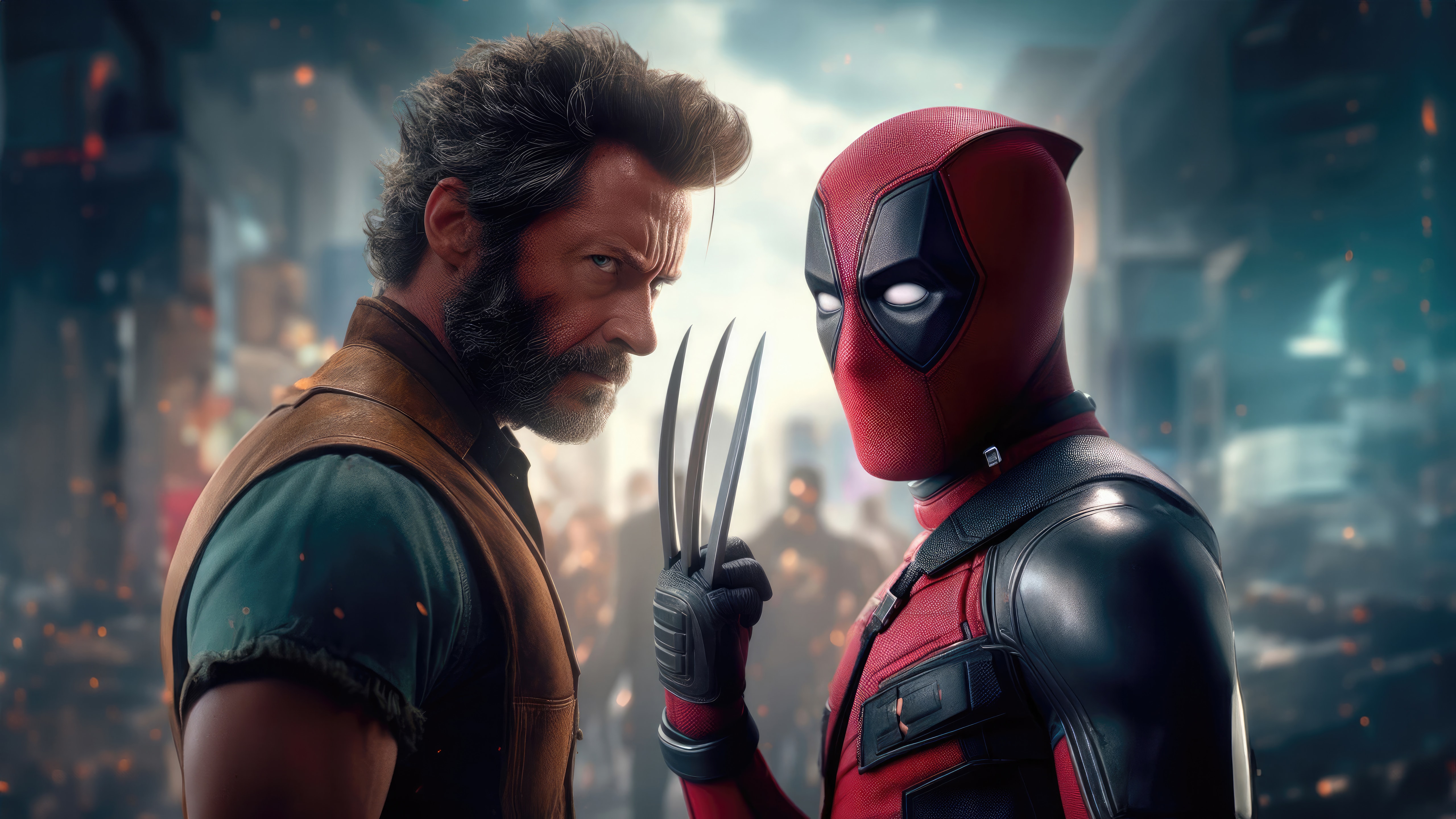 Deadpool and Wolverine Wallpaper 4K for PC Desktop Laptop free Download