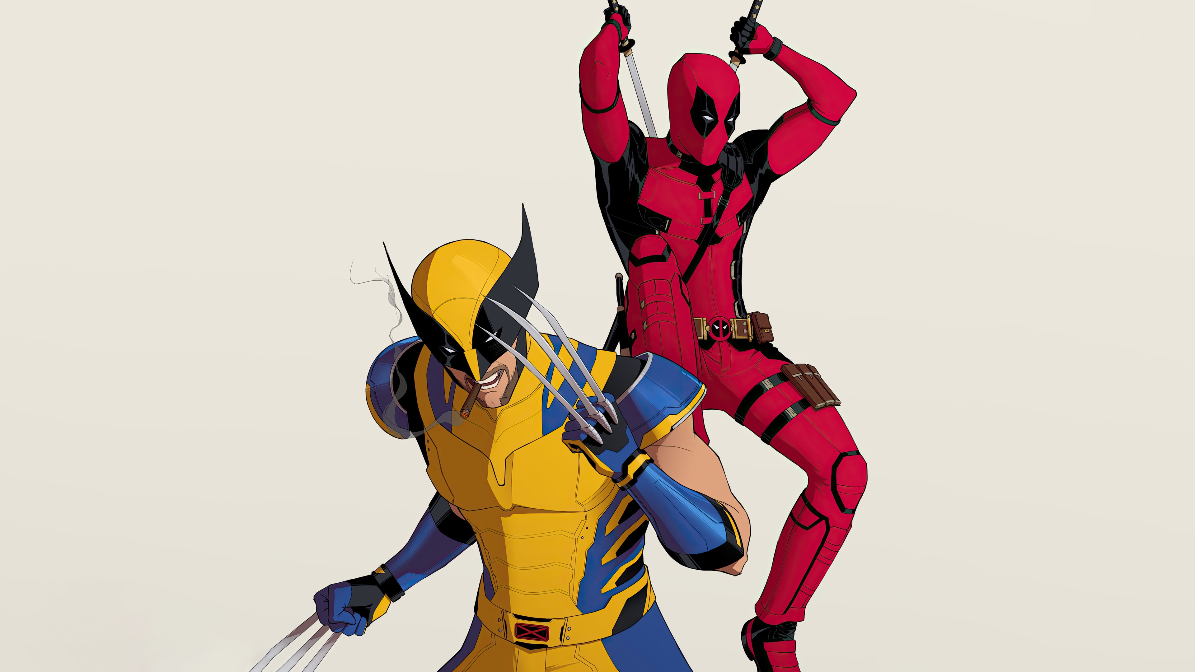 Deadpool and Wolverine Wallpaper 4K for PC Desktop Laptop free Download