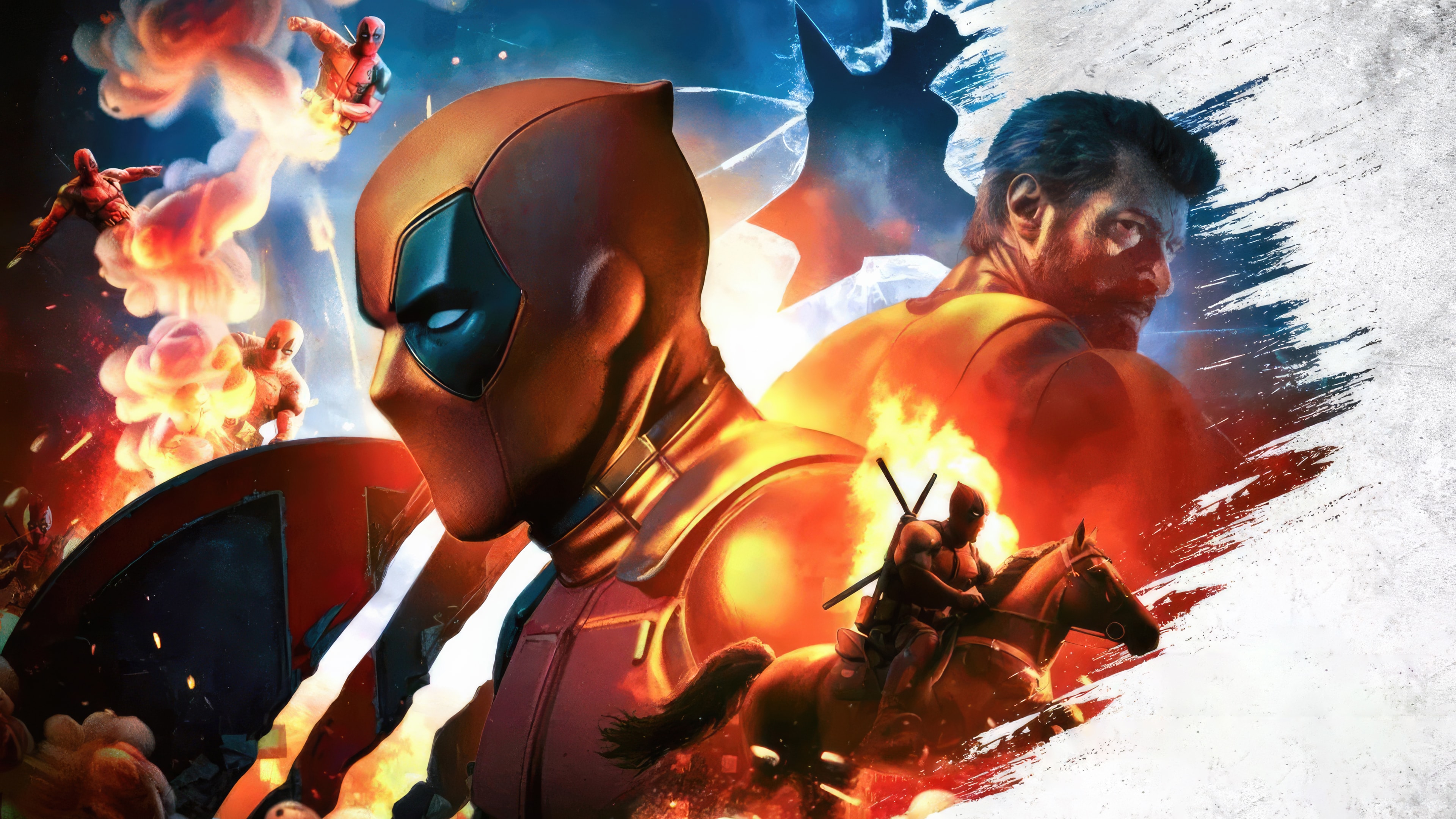 Deadpool and Wolverine Wallpaper 4K for PC Desktop Laptop free Download