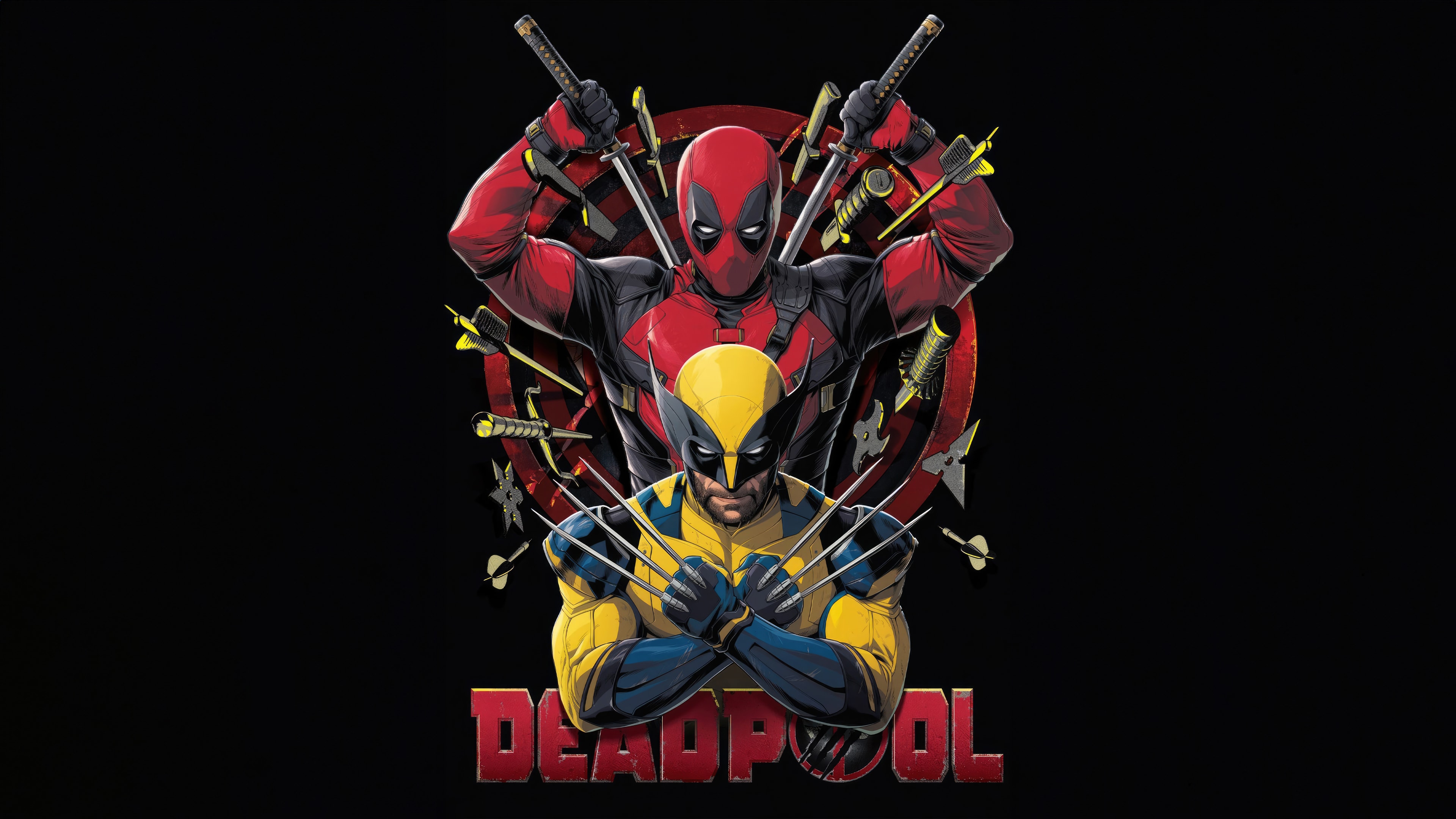 Deadpool and Wolverine Wallpaper 4K for PC Desktop Laptop free Download