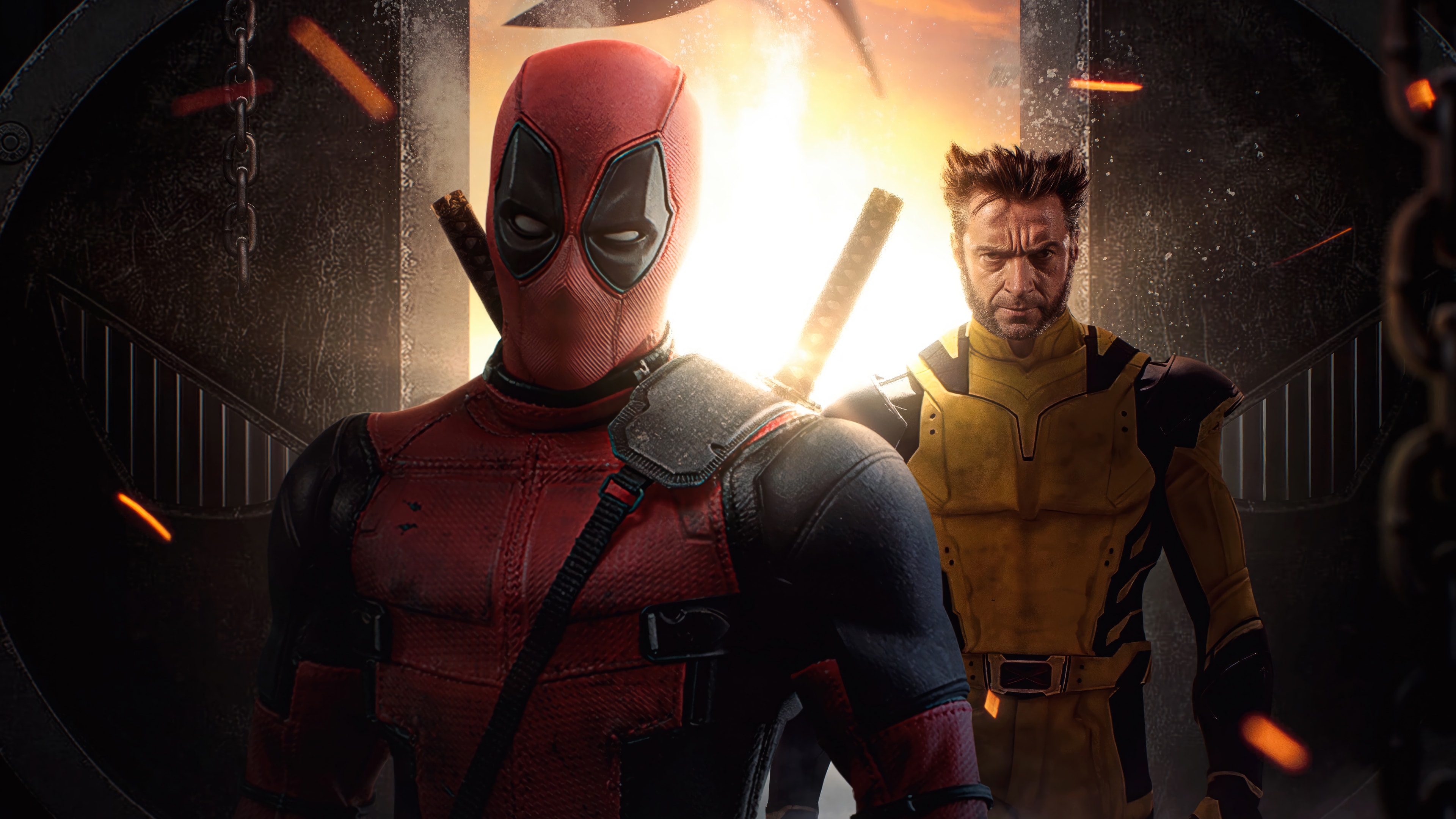 Deadpool vs Wolverine Wallpaper HD 4K for PC Desktop Laptop free Download