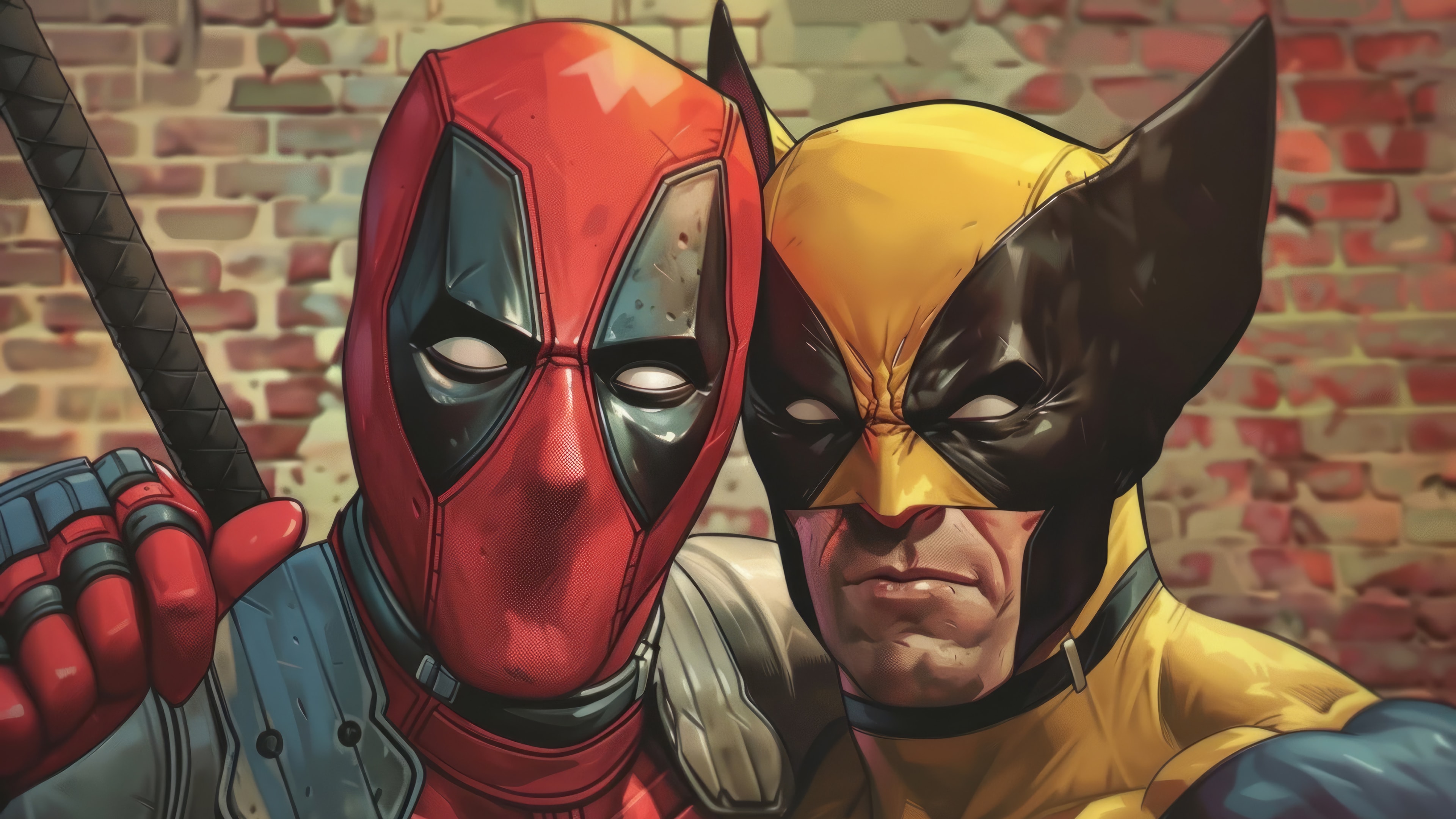 Deadpool vs Wolverine Wallpaper HD 4K for PC Desktop Laptop free Download