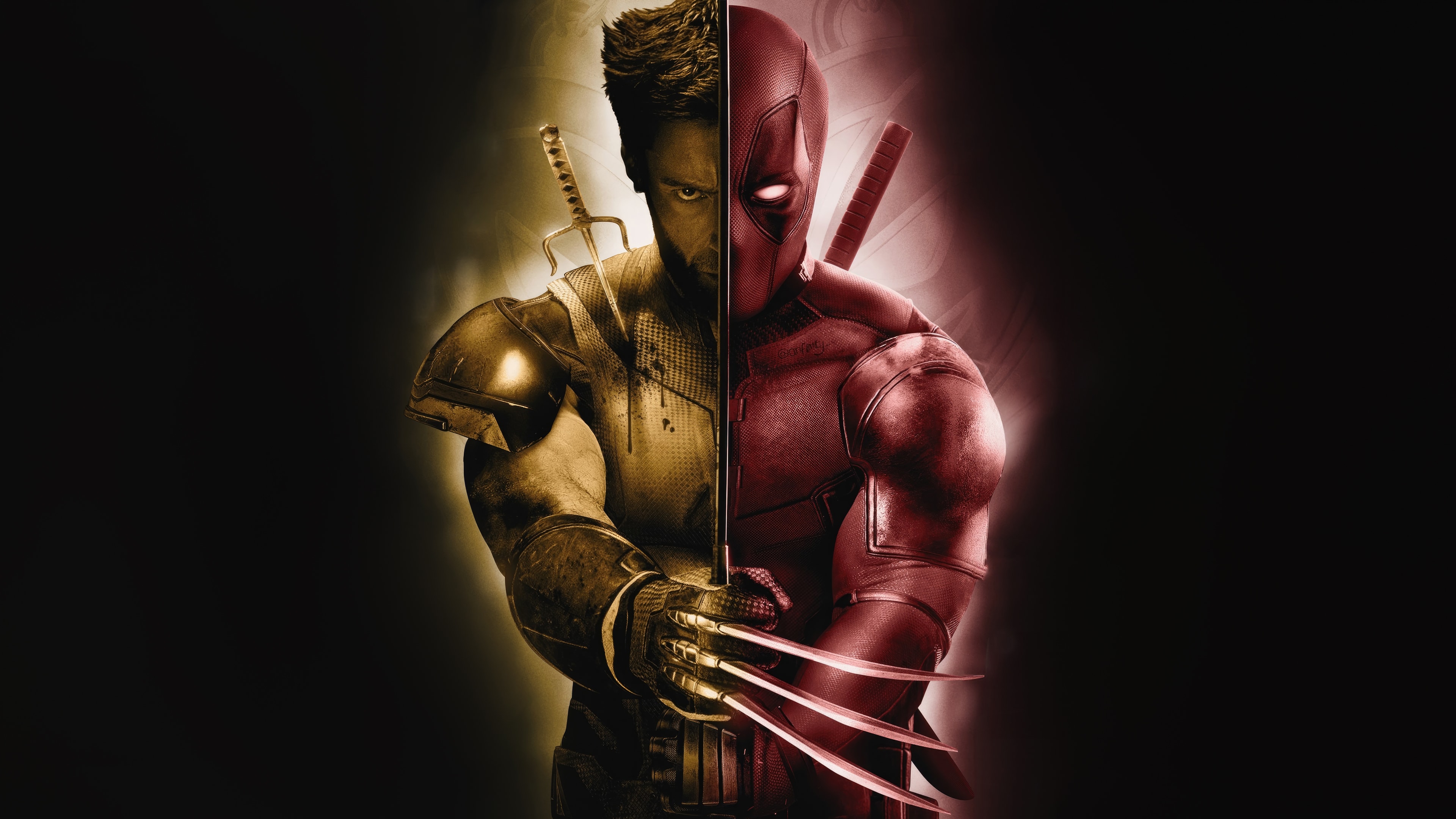 Deadpool vs Wolverine Wallpaper HD 4K for PC Desktop Laptop free Download