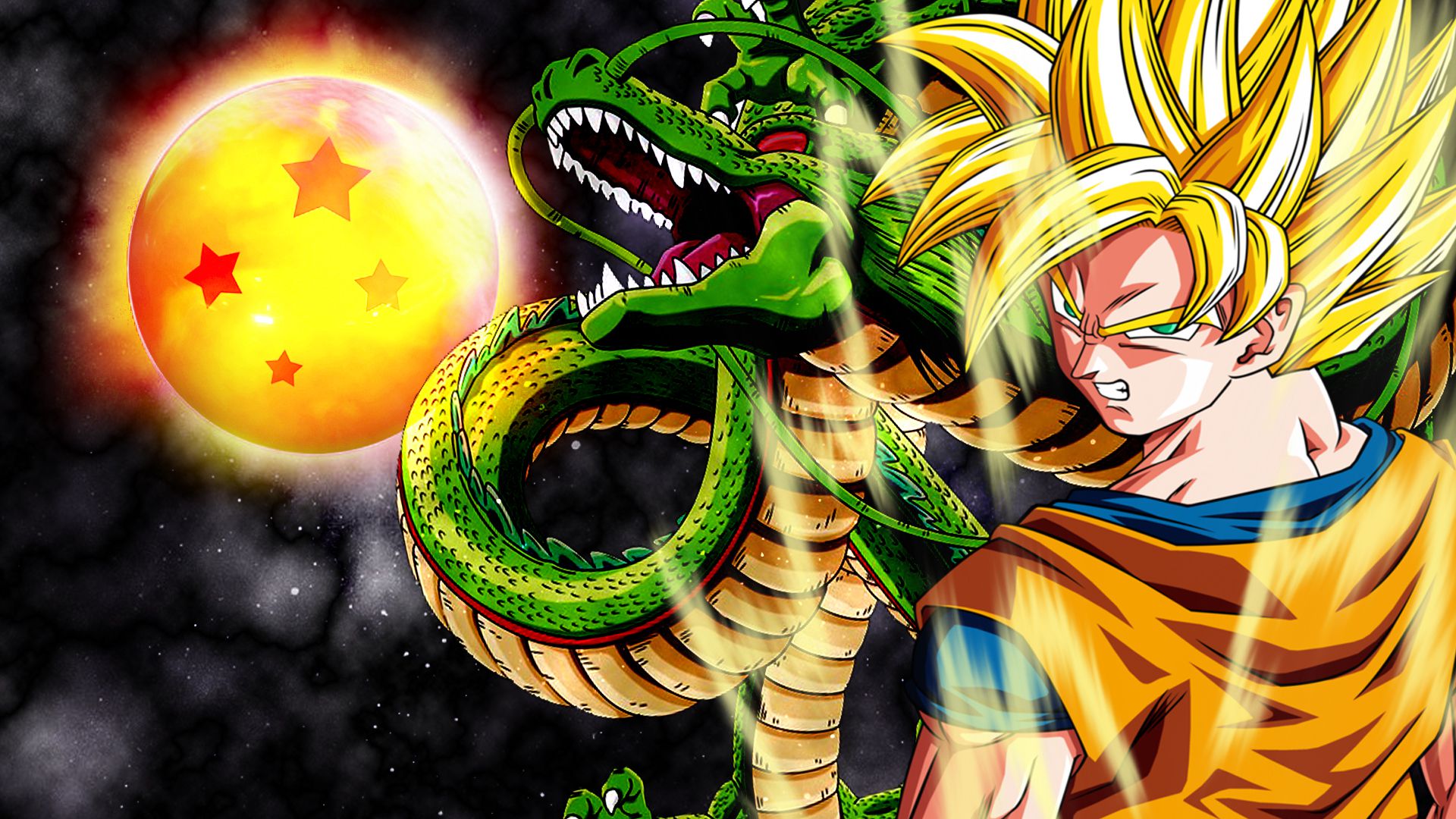 Download wallpaper 1920x1080 dragon ball z, dragon ball, balls, 3d