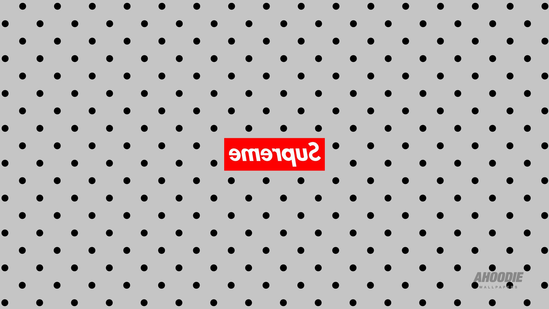 Download Supreme Logo in Red and White Wallpaper