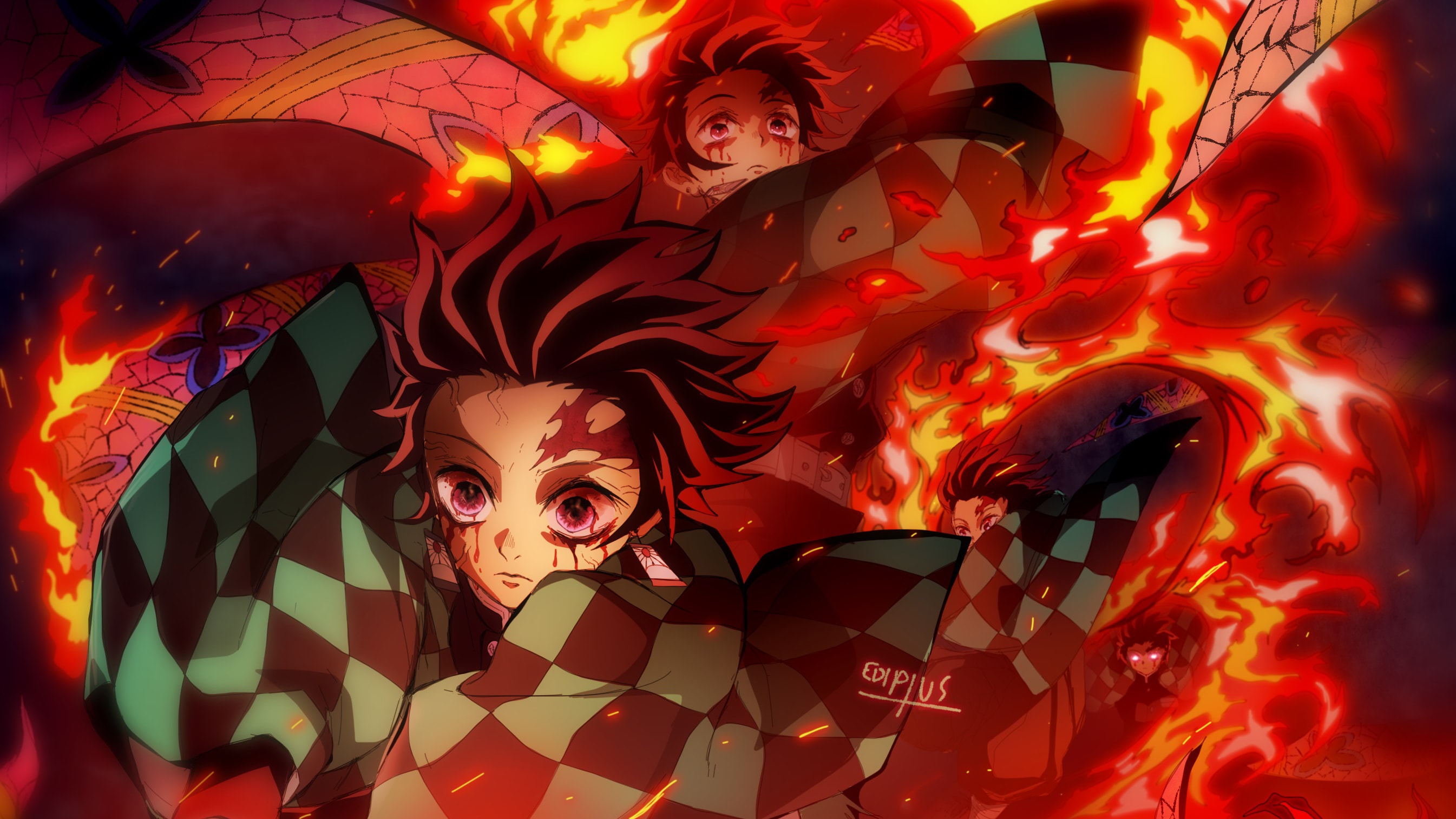 Tanjiro Inosuke Nezuko Demon Slayer Wallpapers full HD Free Download